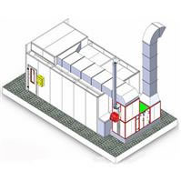 Полу вниз Проект Спрей Бут