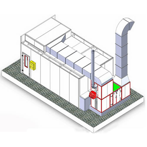 Semi Down Draft Spray Booth